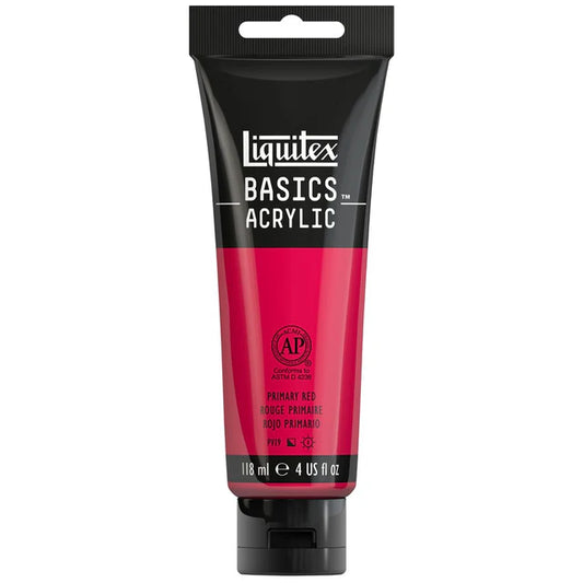 Liquitex Basics Acrylic 118ml - Primary Red