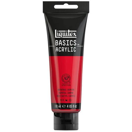 Liquitex Basics Acrylic 118ml - Naphtol Crimson