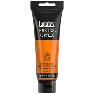 Liquitex Basics Acrylic 118ml - Cadmium Orange Hue