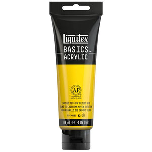 Liquitex Basics Acrylic 118ml - Cadmium Yellow Medium Hue