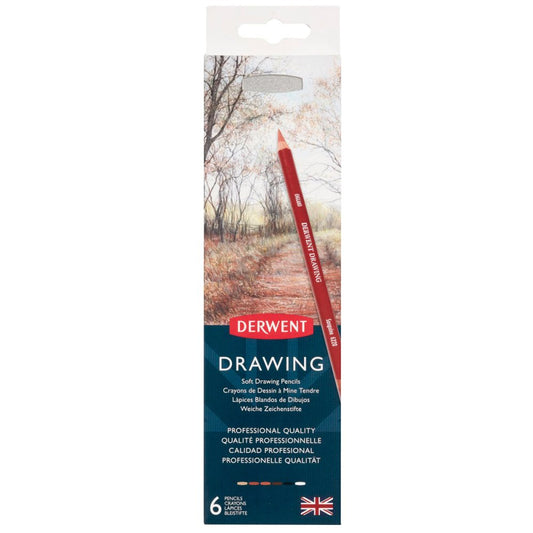 Derwent Drawing Pencils - 6 Tin