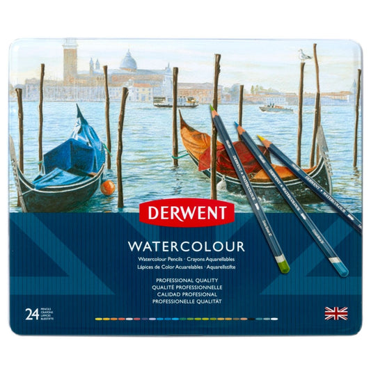 Derwent Watercolour Pencils 24 Tin