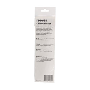 Reeves Oil Brush Brush Pack - Short Handle (7 Pack)