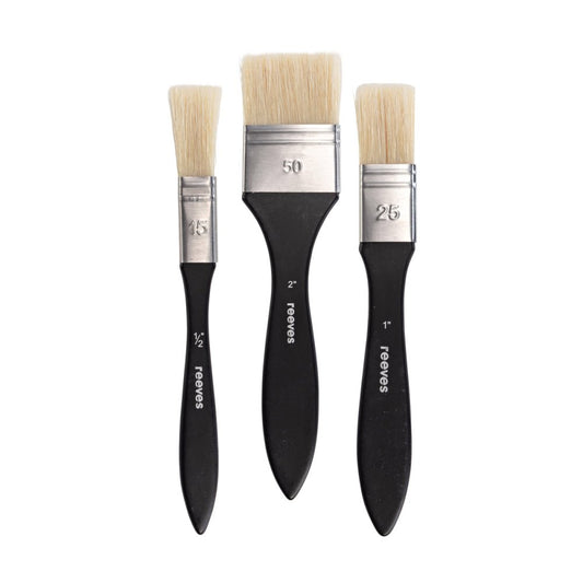 Reeves Mixed Media Brush Pack - Short Handle Acrylic and Oil