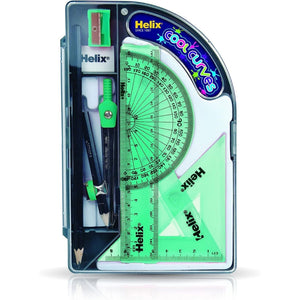 Helix Cool Curves Maths Set (Assorted Colours)