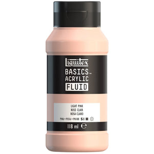 Liquitex Basics Acrylic Fluid Paint - Light Pink S1