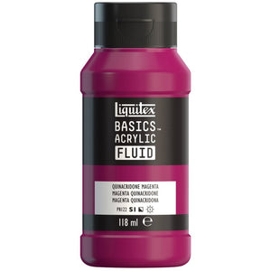 Liquitex Basics Acrylic Fluid - Quinacridone Magenta S1