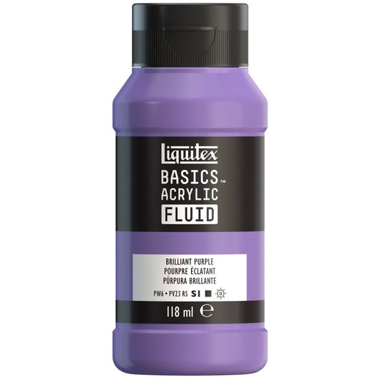 Liquitex Basics Acrylic Fluid Paint - Brilliant Purple S1