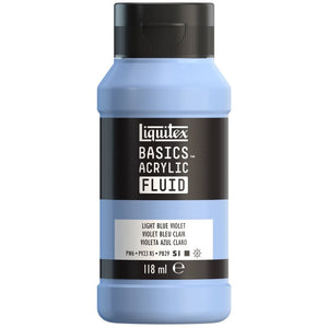 Liquitex Basics Acrylic Fluid Paint - Light Blue Violet