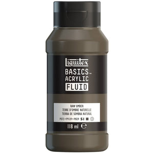 Liquitex Basics Acrylic Fluid - Raw Umber