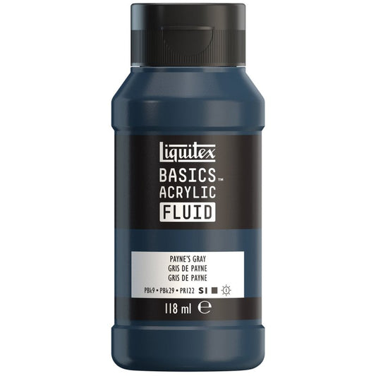 Liquitex Basics Acrylic Fluid - Paynes Gray S1