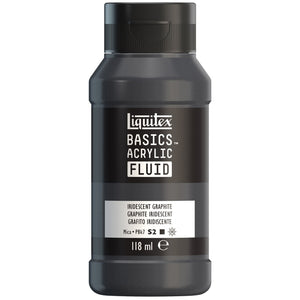 Liquitex Basics Acrylic Fluid Paint - Iridescent Graphite