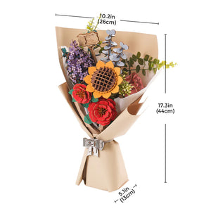 Robotime DIY Wooden Flower 3D Puzzle - Bouquet