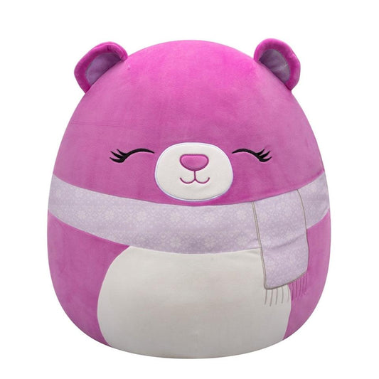 Squishmallows 20 Inch - Crisanta the Purple Bear with Scarf