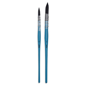 Pebeo Set of 2 Watercolour Brushes Mop Synthetic Squirrel