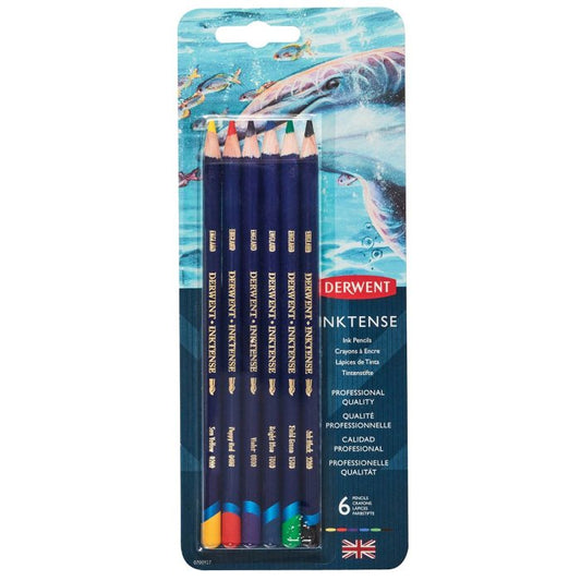 Derwent Inktense Pencils - 6 Blister Pack