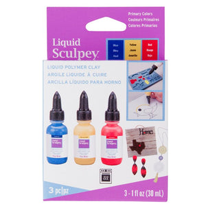 Liquid Sculpey Multi Pack Primary Red, Yellow and Blue