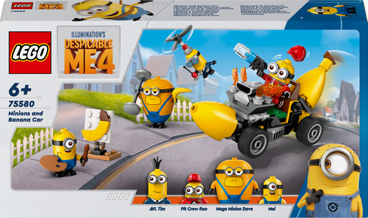 Lego Despicable Me 4 Minions and Banana Car