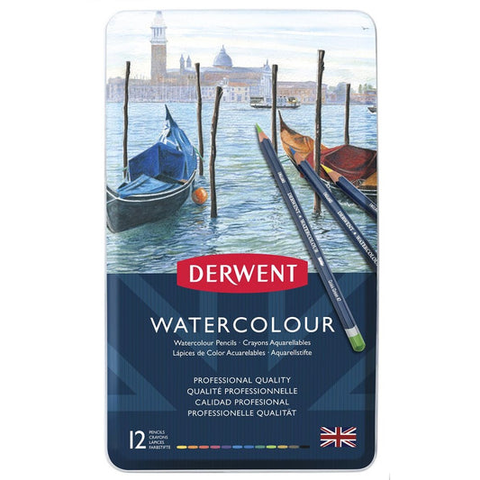 Derwent Watercolour Pencils 12 Tin