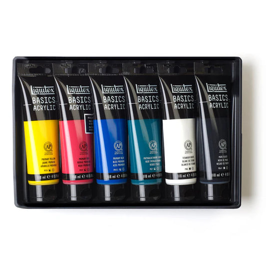 Liquitex Basics Acrylic Set - 6 x 118ml