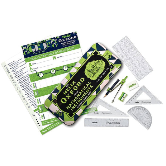 Helix Oxford Geo Maths Set - Green