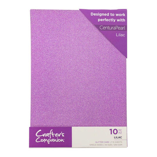 Crafter's Companion Glitter Card 10 Pack - Lilac