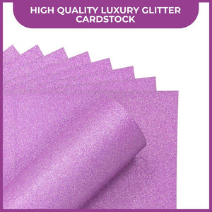 Crafter's Companion Glitter Card 10 Pack - Lilac