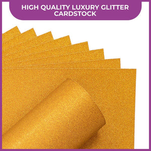 Crafter's Companion Glitter Card 10 Pack - Copper