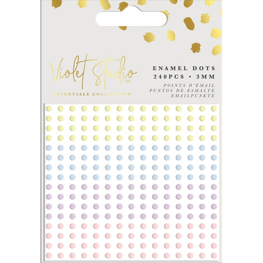 Violet Studios Enamel Dots - Pastels - 240pcs