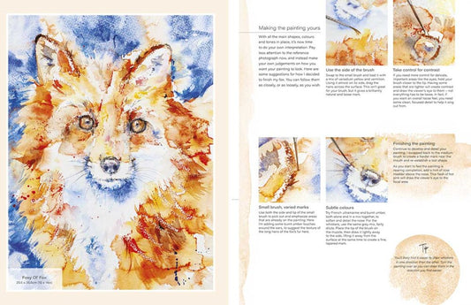 Loose and Lively Animal in Watercolour, Inks and Mixed Media