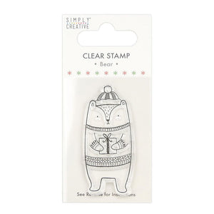 Simply Creative Xmas Stamp Bear