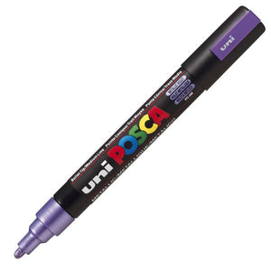 uni Posca PC-5M Medium Bullet Tip Paint Marker Metallic Violet