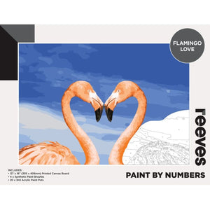 Reeves Paint by Numbers - Flamingo Love