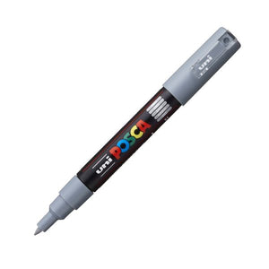 uni Posca PC-1M Extra Fine Bullet Tip Paint Marker Grey