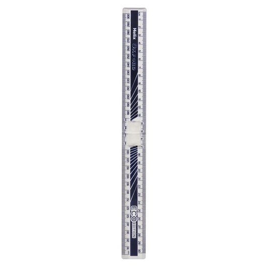 Helix Oxford Cyber Eco 30cm Folding Ruler - Blue