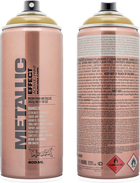 Montana Metallic EFFECT Spray Paint - Metallic Aztec Gold (EMC1030)