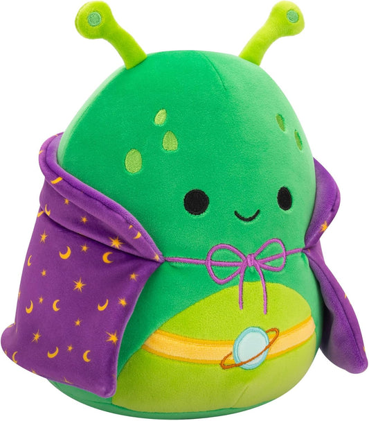 Squishmallows 7.5 Inch - Tortellini the Green Alien with Purple Cape