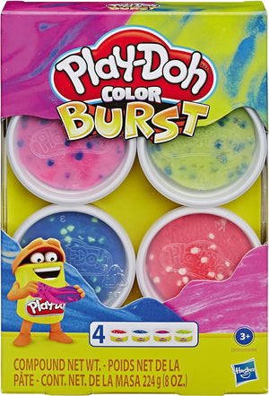 Play-Doh Colour Burst 4 Pack - Assorted Colours