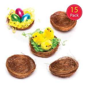 Mini Bird Nests (Pack of 15)