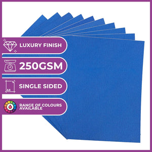 Crafter's Companion Glitter Card 10 Pack - Royal Blue