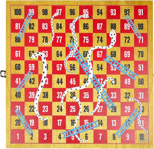 Snakes and Ladders - Wooden Game