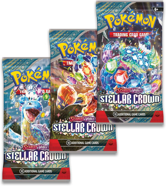 Pokémon Scarlet & Violet Twilight Stellar Crown Booster (3 Pack)