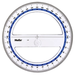 Helix 15cm 360 Degrees Protractor