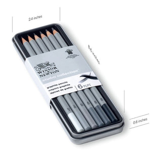 Winsor & Newton Graphite Pencils Studio Collection 6 Tin