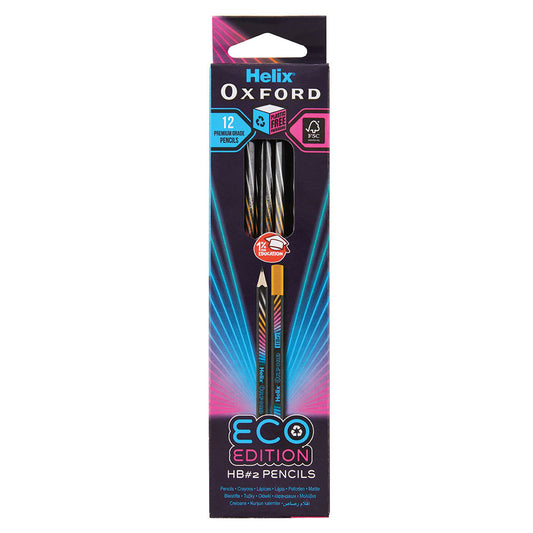 Oxford Cyber Eco Pencils Matrix - 12 Pack 