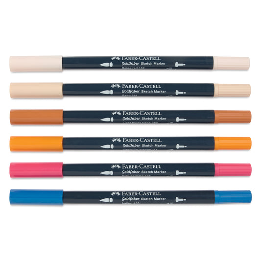 Faber-Castell Goldfaber Sketch Dual Markers - Manga (6 Piece)