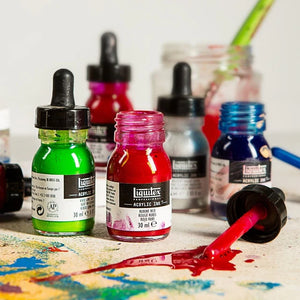 Liquitex Acrylic Ink 30ml - Fluorescent Green