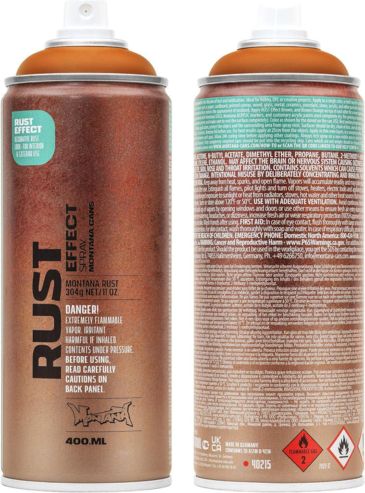 Montana Rust Effect Spray Paint 400ml -  Orange Brown (ER8000)