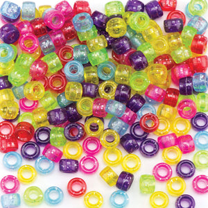 Glitter Pony Beads (Pack of 380)