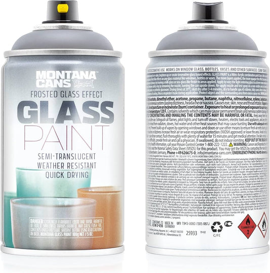 Montana Glass Paint 250ml -Black (9000)